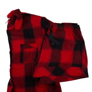 Victoria's Secret Pajama Set Womens M 817445-QPK Red Buffalo Plaid PJs VS Comfy